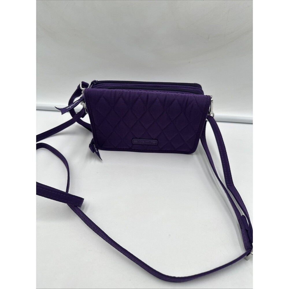 Vera Bradley RFID All In One Crossbody Wristlet in Quilted Purple